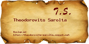 Theodorovits Sarolta névjegykártya